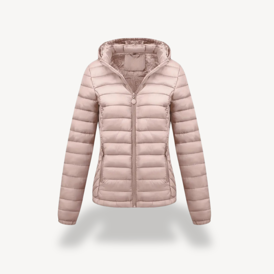 VogeLuxe | Leichte Daunenjacke mit Kapuze für Damen 5