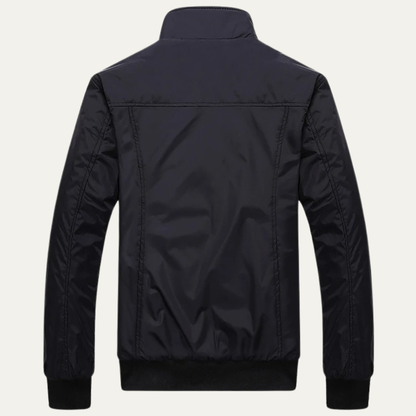 VogeLuxe | Leichte Herren-Bomberjacke mit Stehkragen im klassischen Stil 2