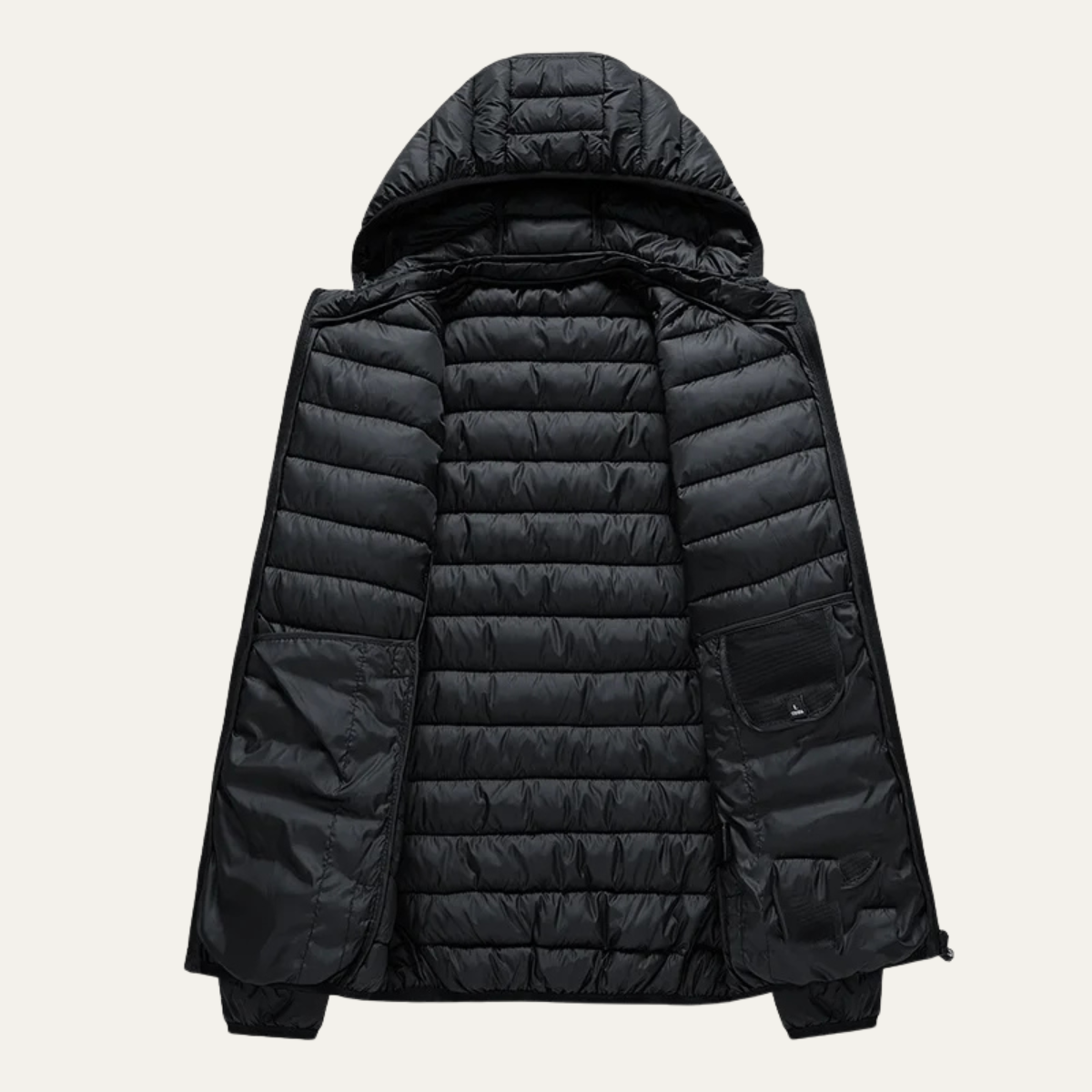 VogeLuxe | Leichte Herren-Winter-Steppjacke mit Kapuze 2