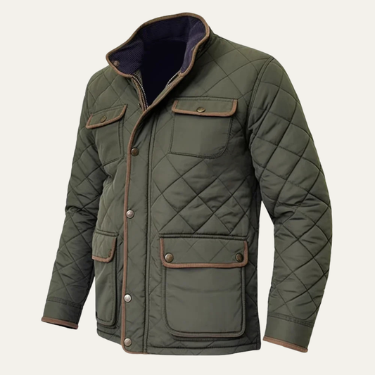 VogeLuxe | Leichte Herrenjacke mit Rautensteppung 0