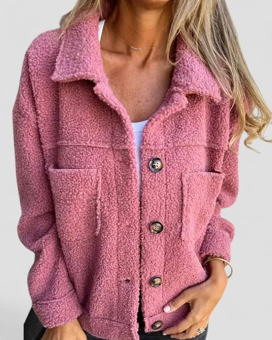 VogeLuxe | Lockere Fleece-Langjacke für Damen 0