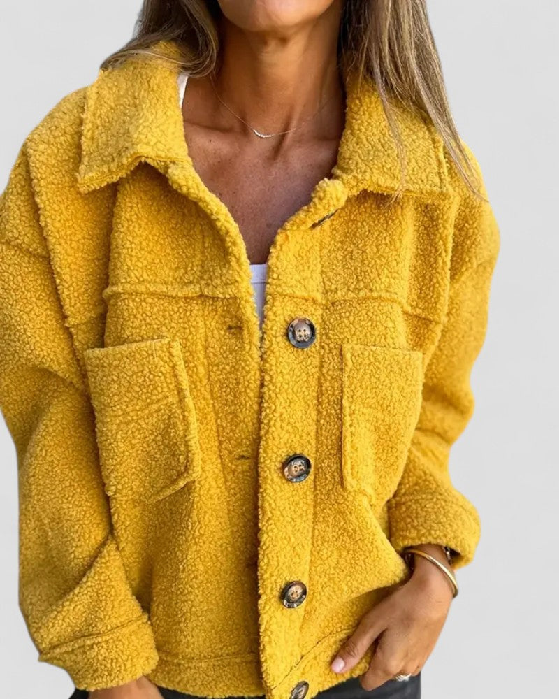 VogeLuxe | Lockere Fleece-Langjacke für Damen 1