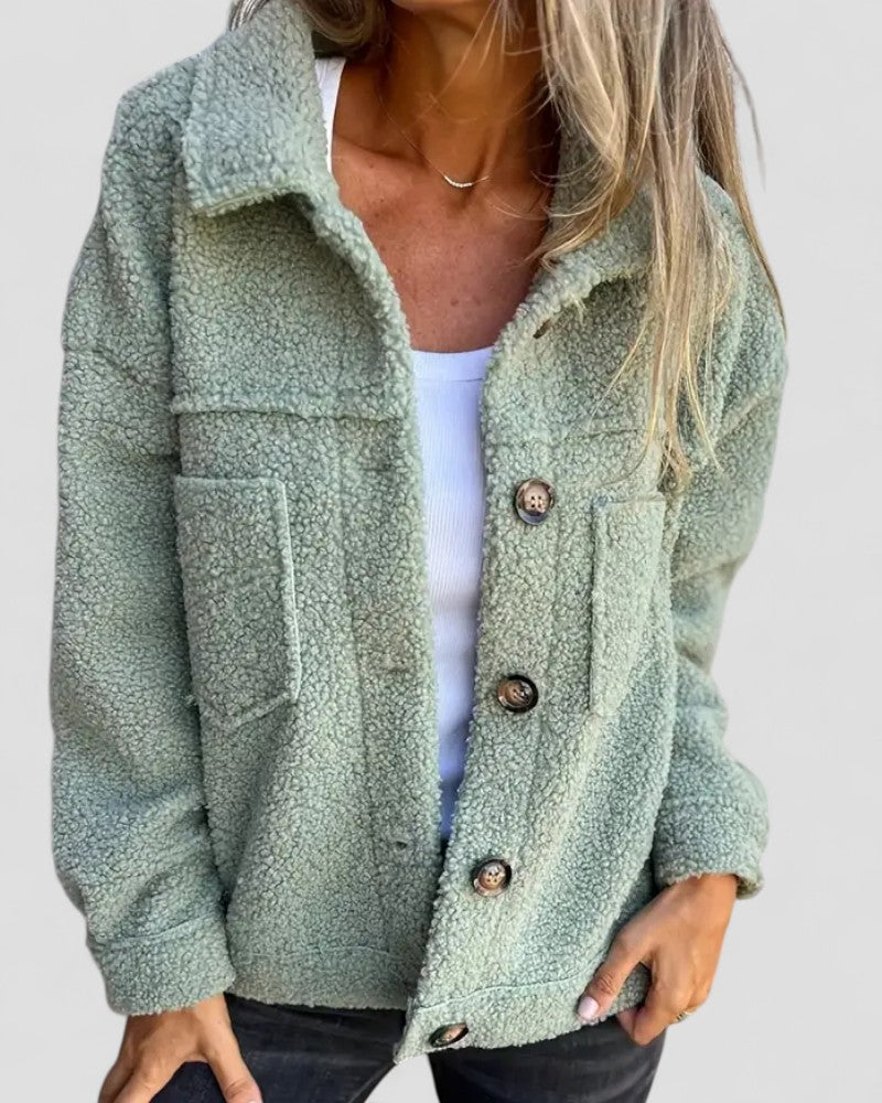 VogeLuxe | Lockere Fleece-Langjacke für Damen 2