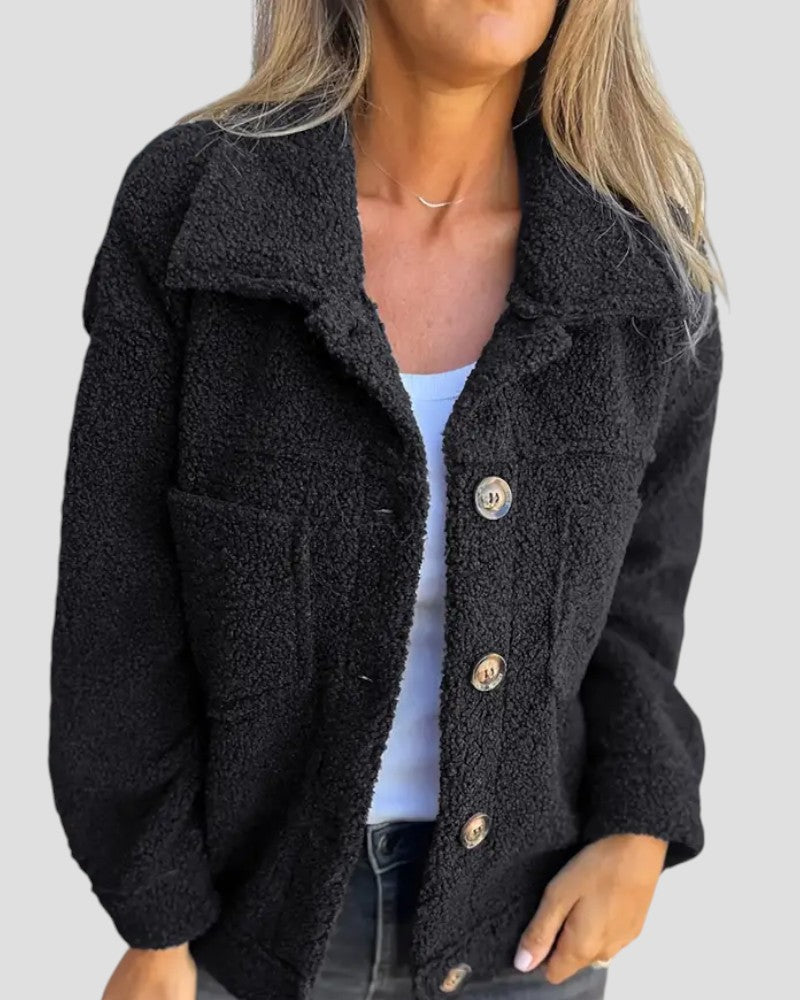 VogeLuxe | Lockere Fleece-Langjacke für Damen 3