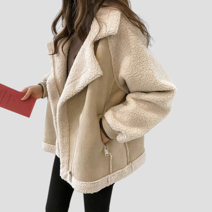 VogeLuxe | Lockere Pelzwolljacke für Damen 1