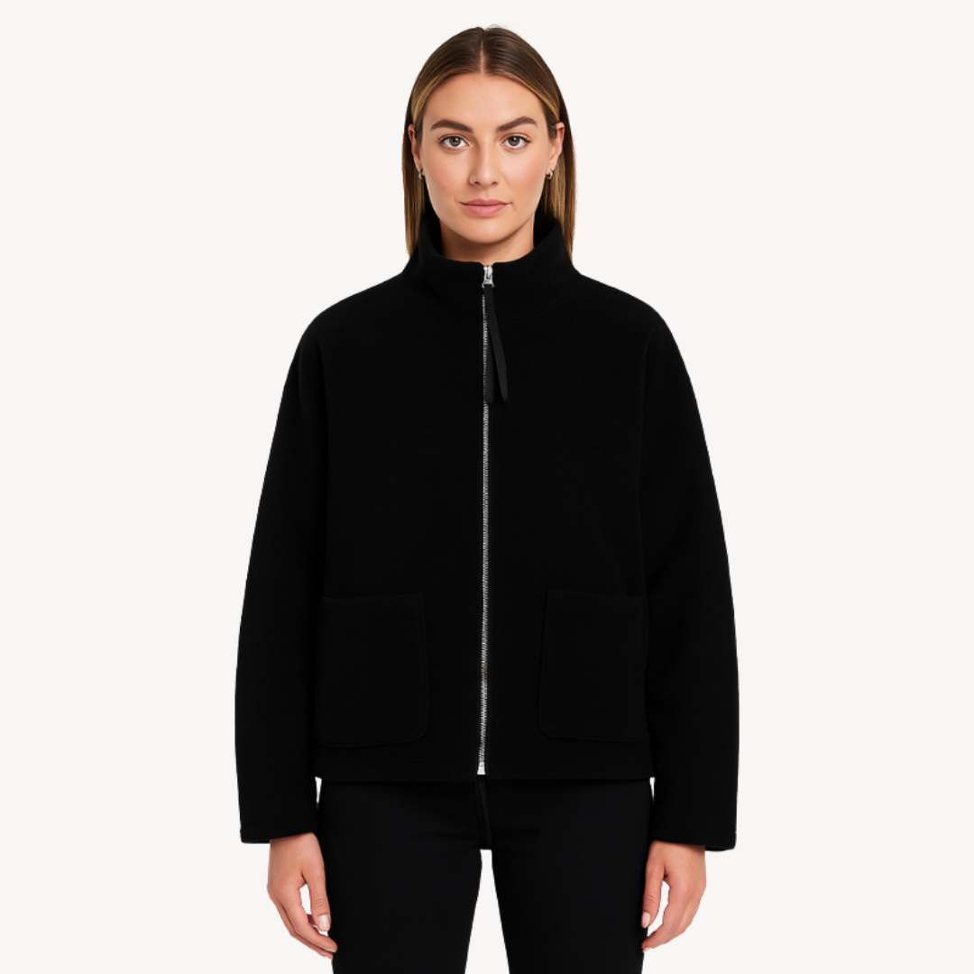 VogeLuxe | Lockere Vintage-Reißverschlussjacke für Damen 2