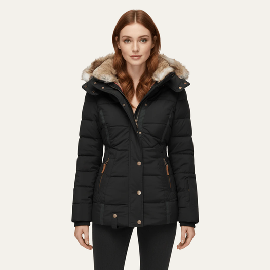 VogeLuxe | Luxuriöse Damen-Steppjacke aus Kunstpelz 0
