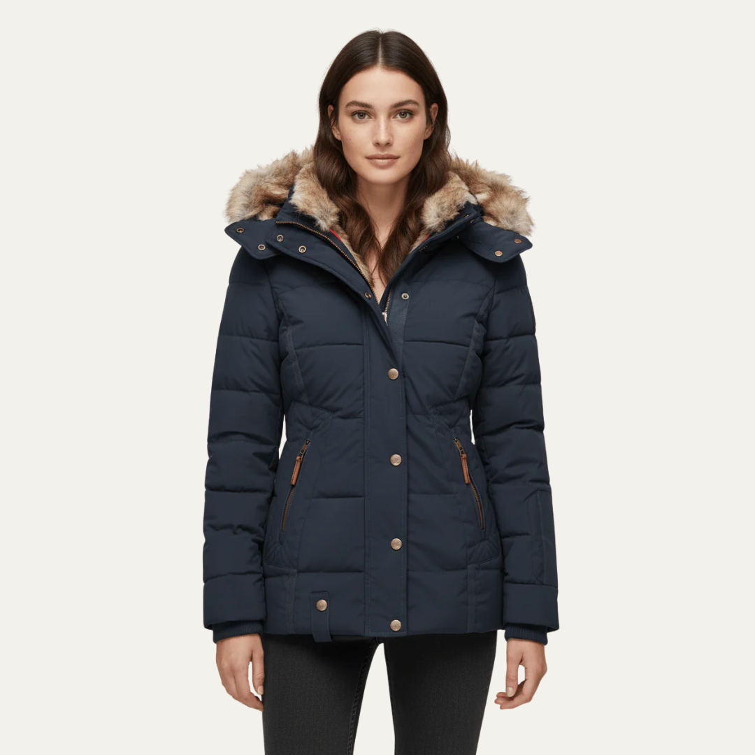 VogeLuxe | Luxuriöse Damen-Steppjacke aus Kunstpelz 1