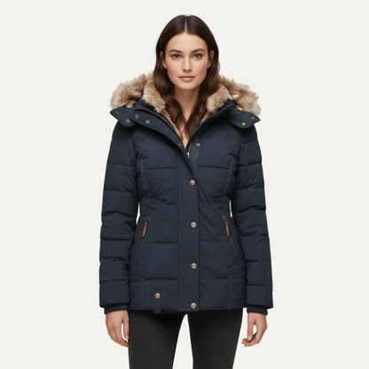 VogeLuxe | Luxuriöse Damen-Steppjacke aus Kunstpelz 1