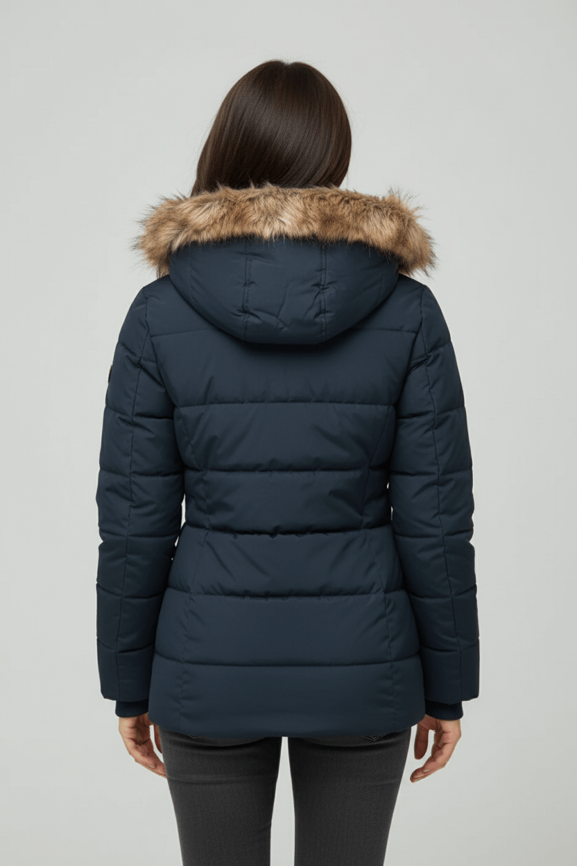 VogeLuxe | Luxuriöse Damen-Steppjacke aus Kunstpelz 2