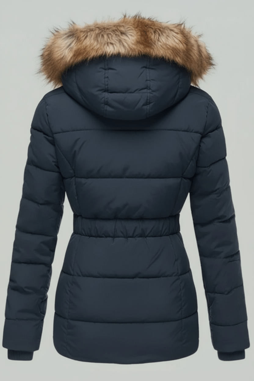 VogeLuxe | Luxuriöse Damen-Steppjacke aus Kunstpelz 4