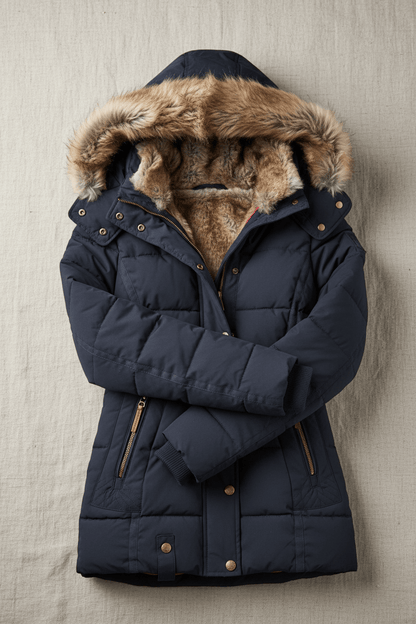 VogeLuxe | Luxuriöse Damen-Steppjacke aus Kunstpelz 5