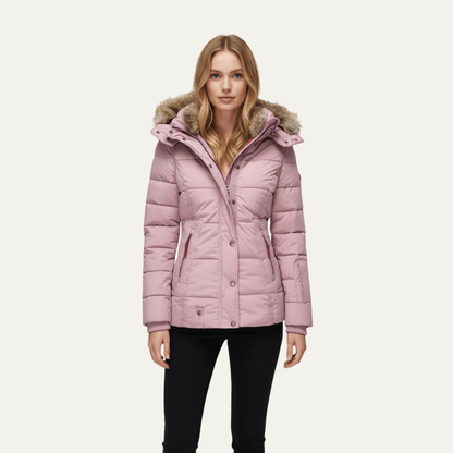 VogeLuxe | Luxuriöse Damen-Steppjacke aus Kunstpelz 9