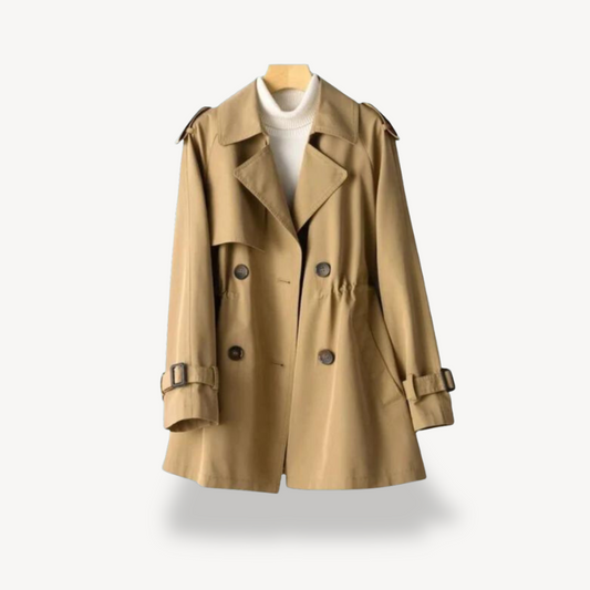 VogeLuxe | Midi-Trenchcoat aus Baumwolle für Damen 0