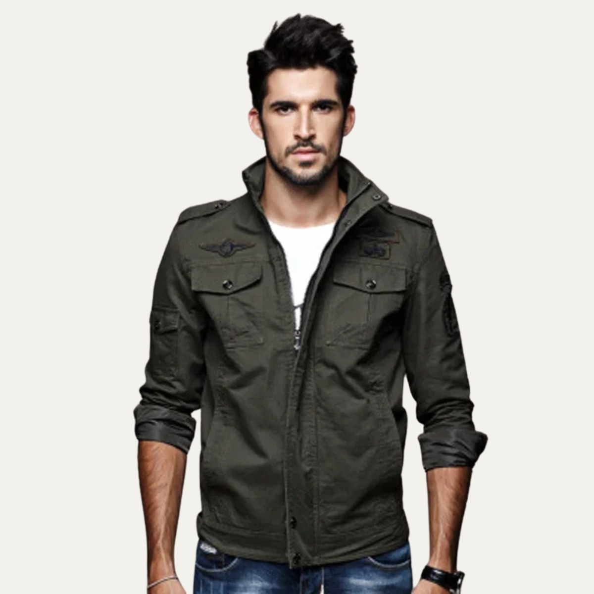 VogeLuxe | Militär-Utility-Jacke für Herren 1