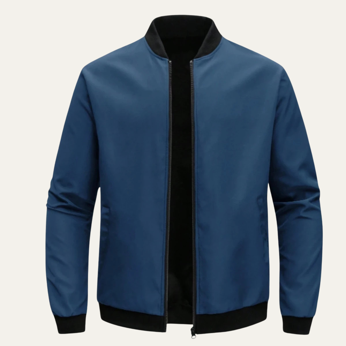 VogeLuxe | Minimalistische, leichte Herren-Bomberjacke mit Reißverschluss 1