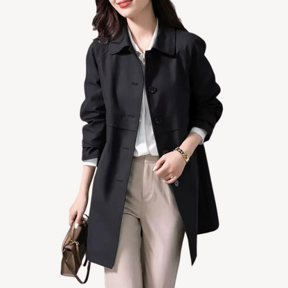 VogeLuxe | Mittellange Trenchjacke für Damen 1
