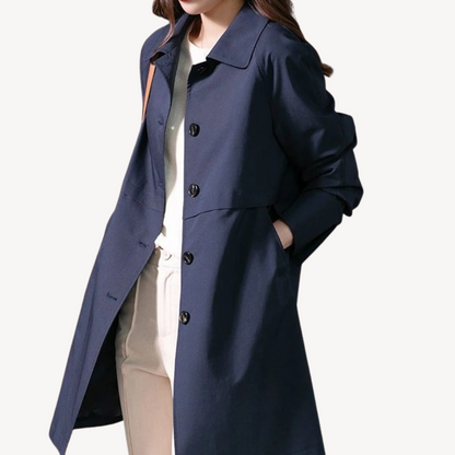 VogeLuxe | Mittellange Trenchjacke für Damen 2