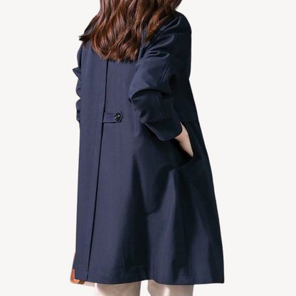 VogeLuxe | Mittellange Trenchjacke für Damen 3