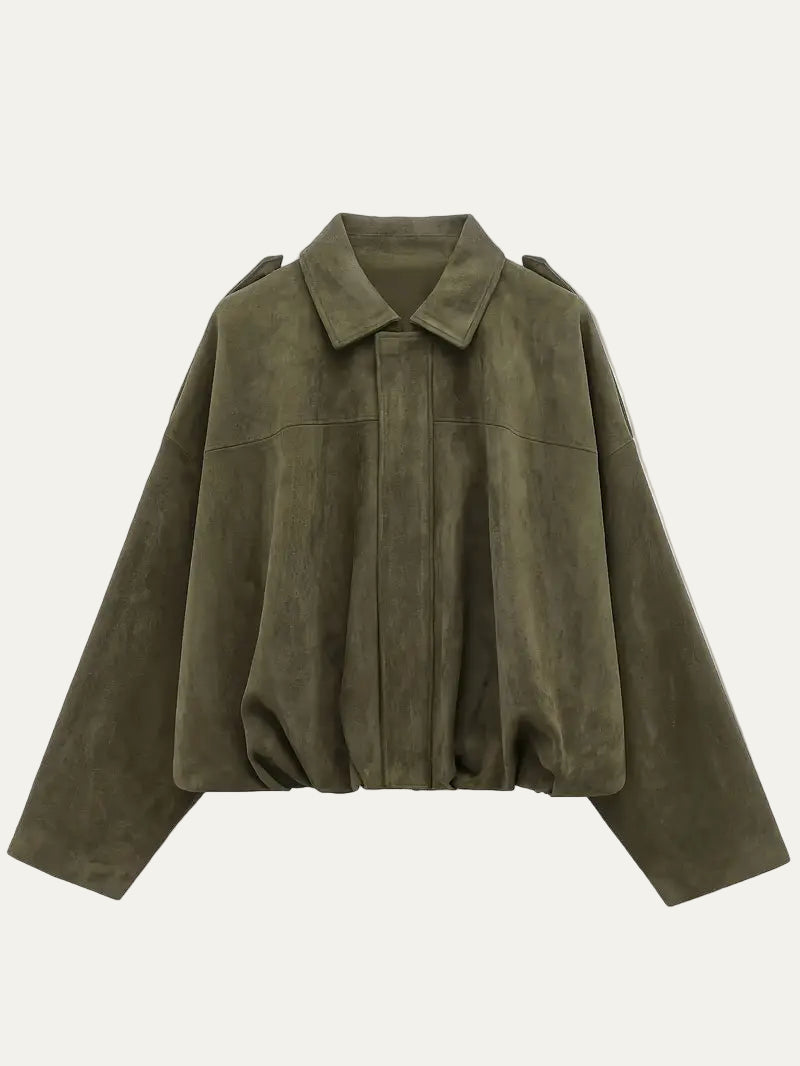 VogeLuxe | Oversized-Bomberjacke für Damen (kurz geschnitten) 0