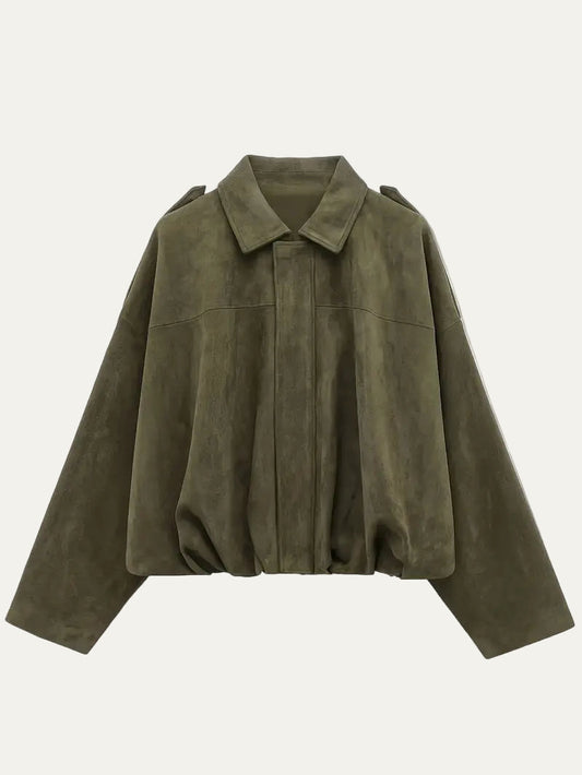 VogeLuxe | Oversized-Bomberjacke für Damen (kurz geschnitten) 0