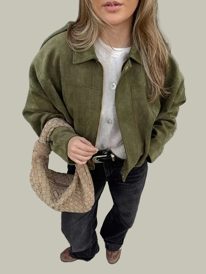 VogeLuxe | Oversized-Bomberjacke für Damen (kurz geschnitten) 2