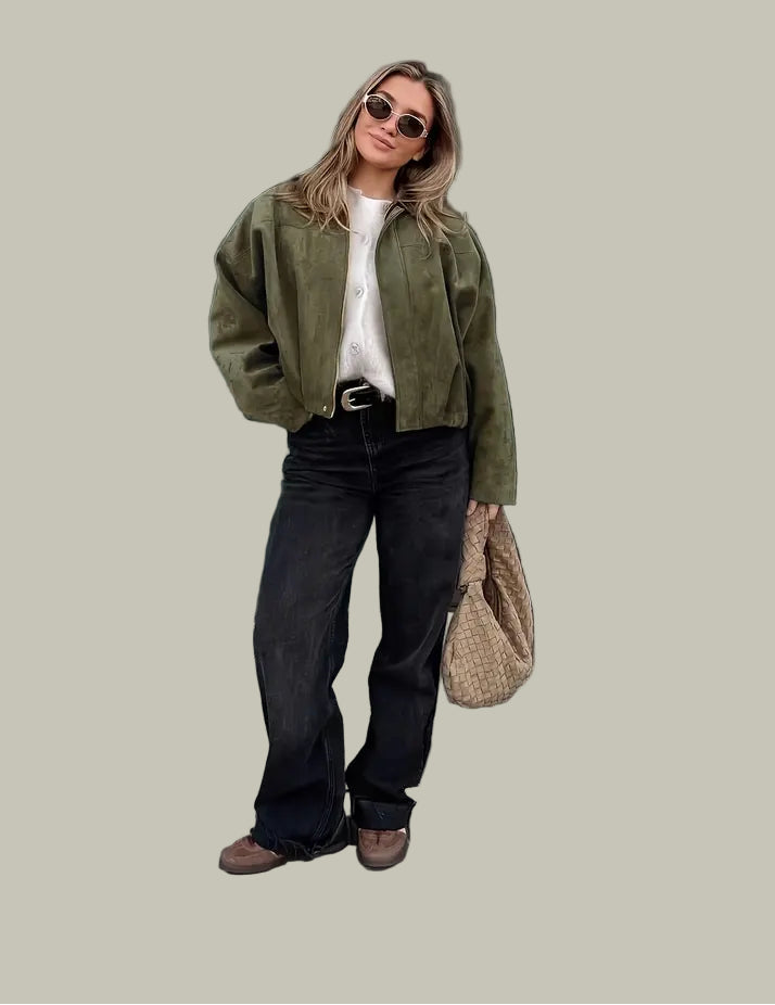 VogeLuxe | Oversized-Bomberjacke für Damen (kurz geschnitten) 3