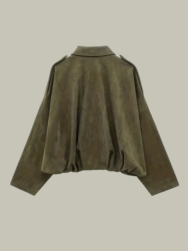 VogeLuxe | Oversized-Bomberjacke für Damen (kurz geschnitten) 4