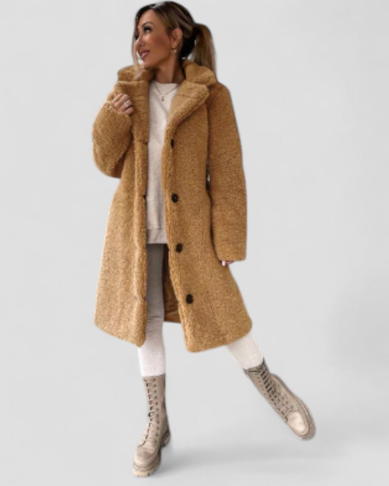 VogeLuxe | Plüsch-Teddy-Trenchcoat für Damen 2
