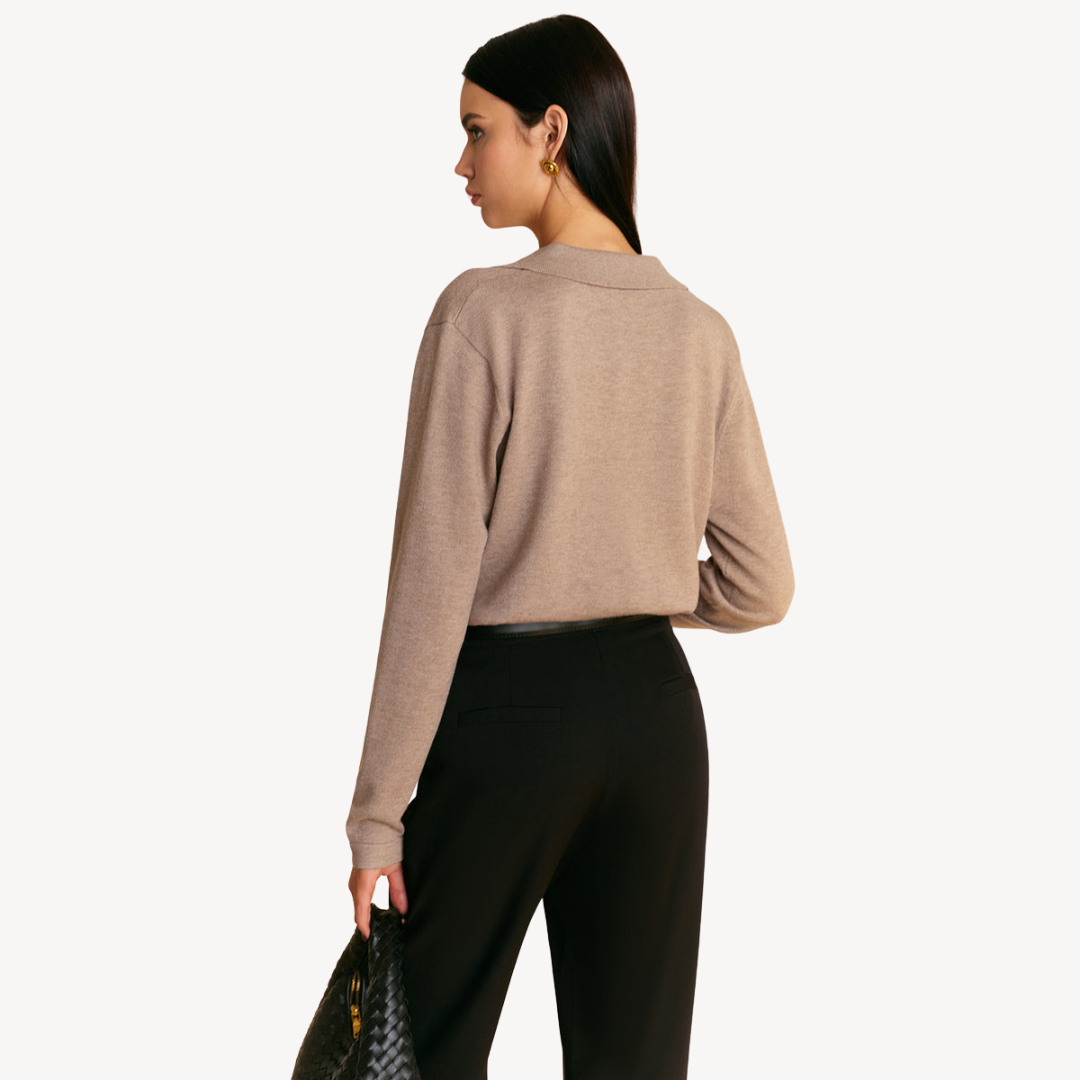 VogeLuxe | Polopullover mit V-Ausschnitt für Damen 2