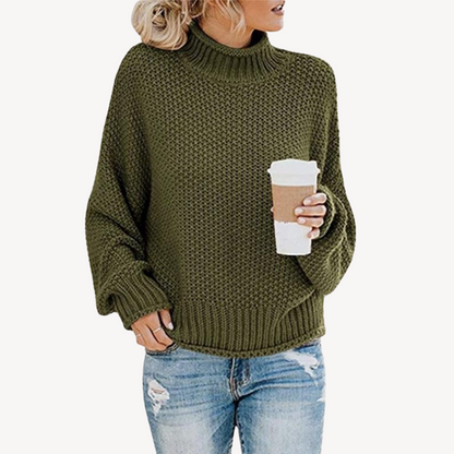 VogeLuxe | Rollkragenpullover mit auffälliger Linie für Damen 2