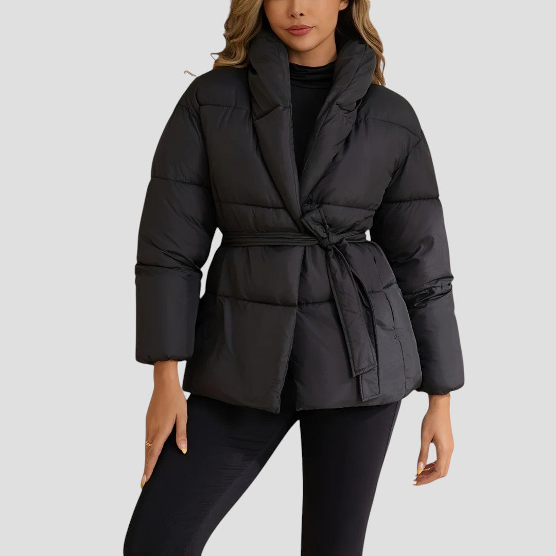 VogeLuxe | Schwarze Bubble-Winterjacke für Damen 0