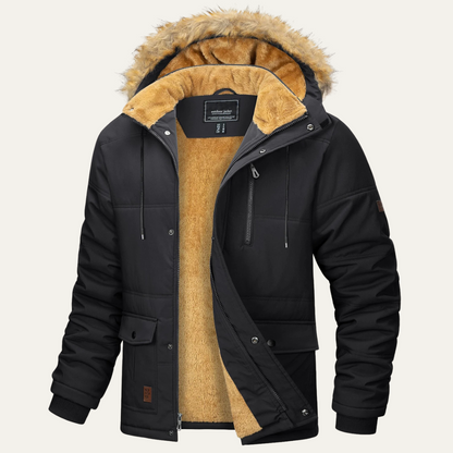 VogeLuxe | Schwerer Herren-Sherpa-Parka mit Kapuze 0
