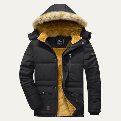 VogeLuxe | Schwerer Herren-Sherpa-Parka mit Kapuze 1