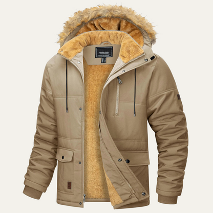 VogeLuxe | Schwerer Herren-Sherpa-Parka mit Kapuze 3