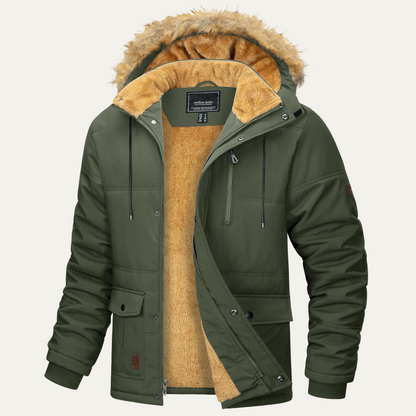 VogeLuxe | Schwerer Herren-Sherpa-Parka mit Kapuze 6