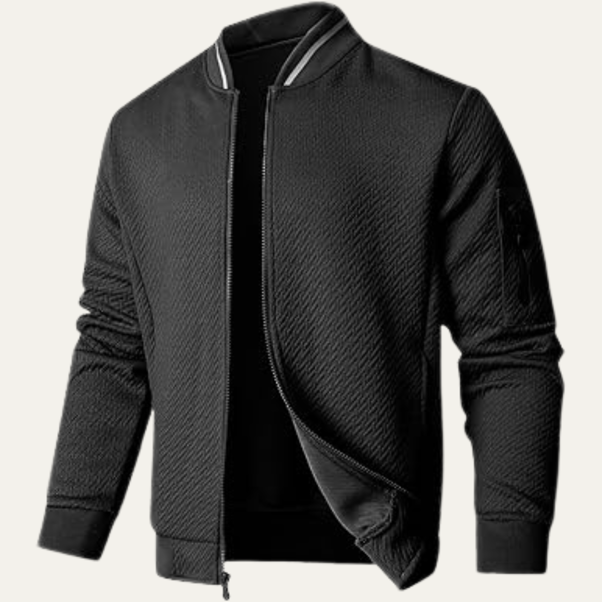 VogeLuxe | Slim-Fit-Bomberjacke für Herren mit Rautensteppung 0