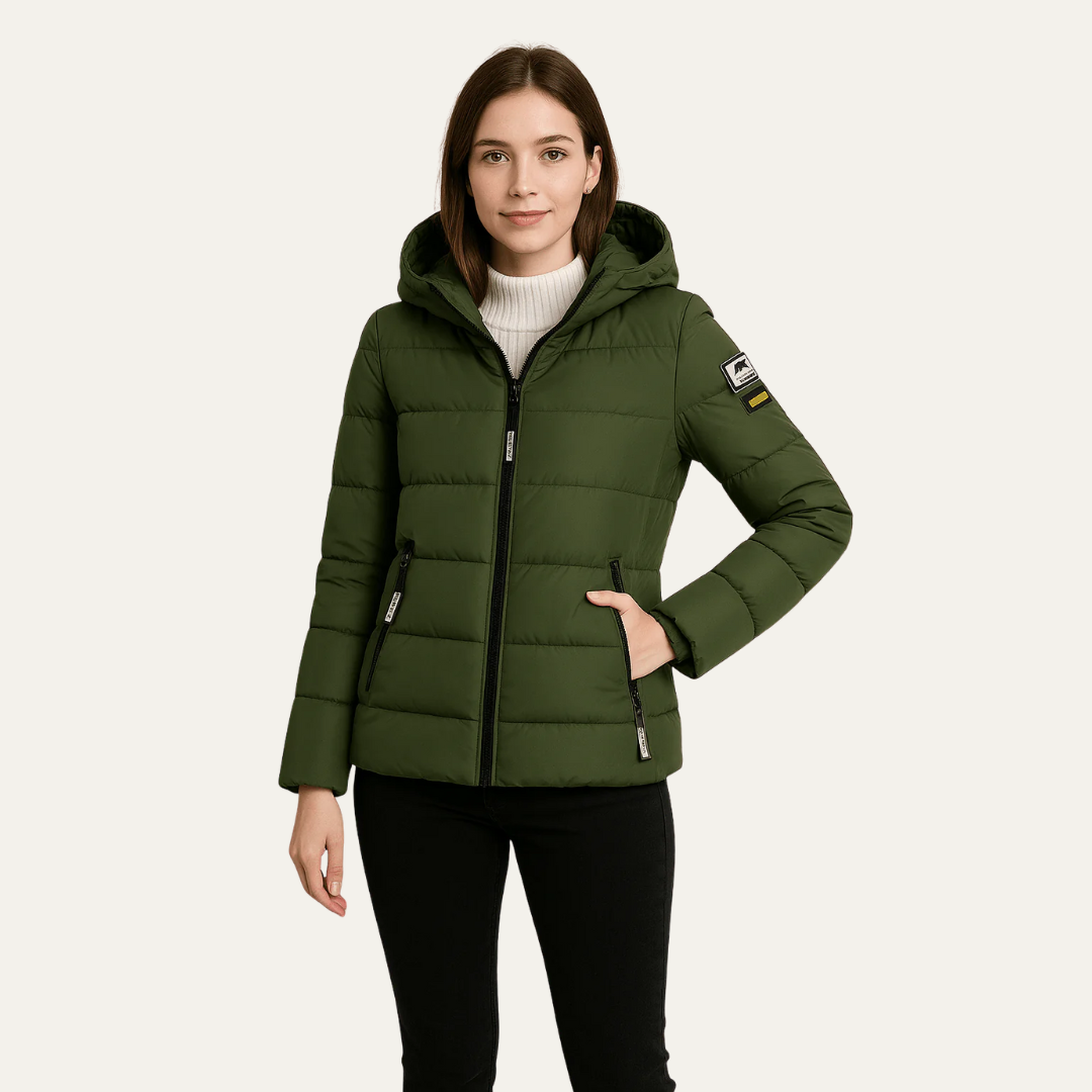 VogeLuxe | Sportliche Damen-Pufferjacke mit Kapuze 3