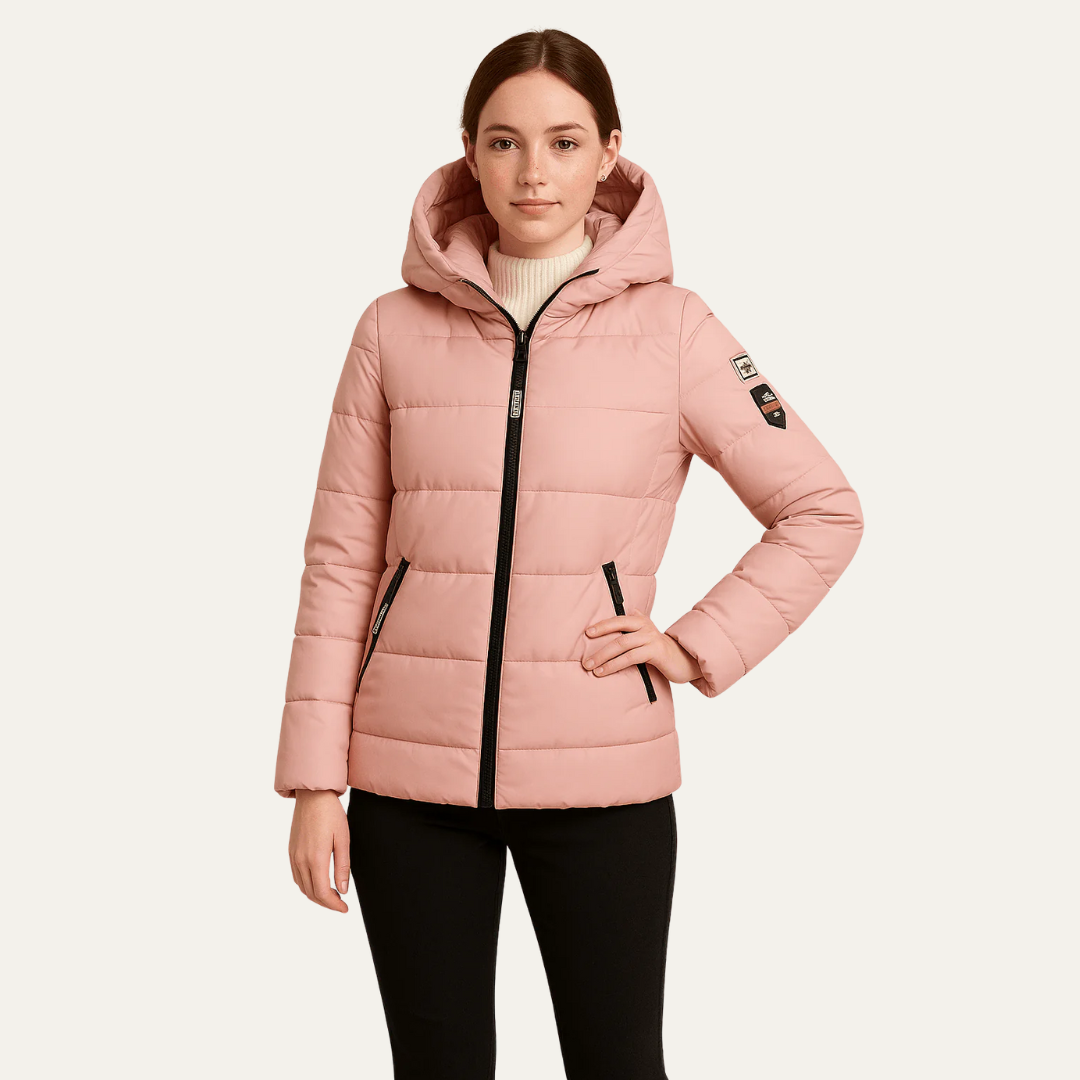 VogeLuxe | Sportliche Damen-Pufferjacke mit Kapuze 4