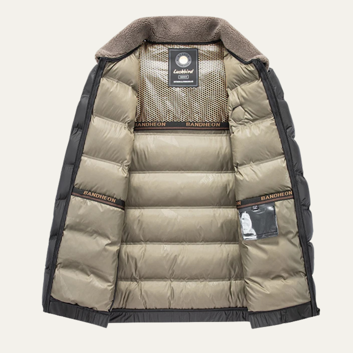 VogeLuxe | Steppjacke für Herren mit Kunstpelzkragen 2