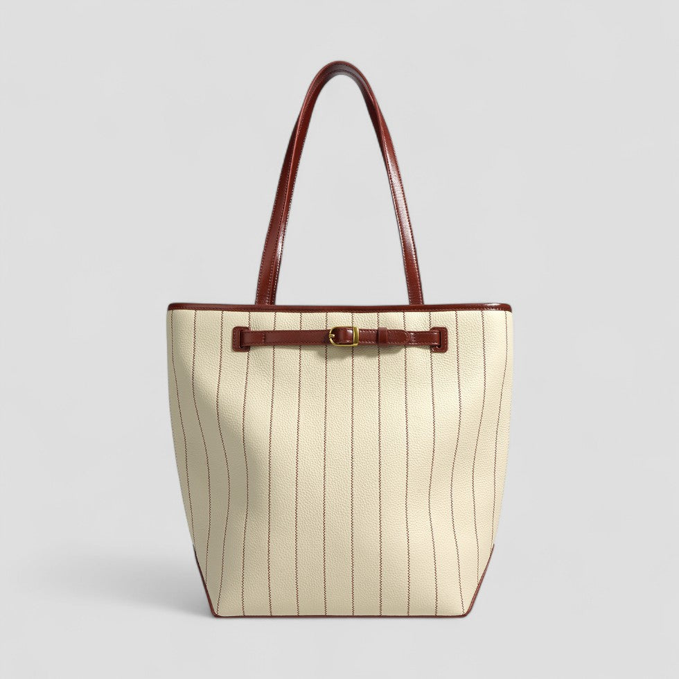 VogeLuxe | Strukturierte Tote-Handtasche aus Leder für Damen 0