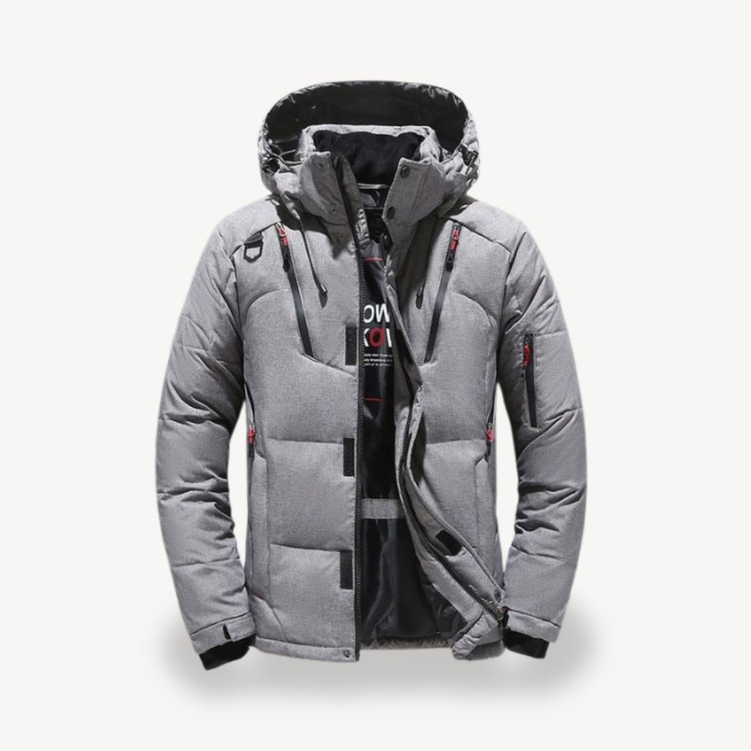 VogeLuxe | Technische, isolierte Herren-Steppjacke mit Kapuze 0