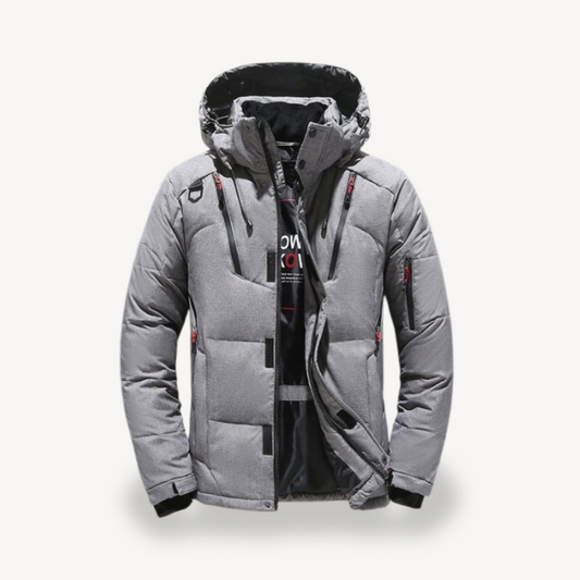VogeLuxe | Technische, isolierte Herren-Steppjacke mit Kapuze 0