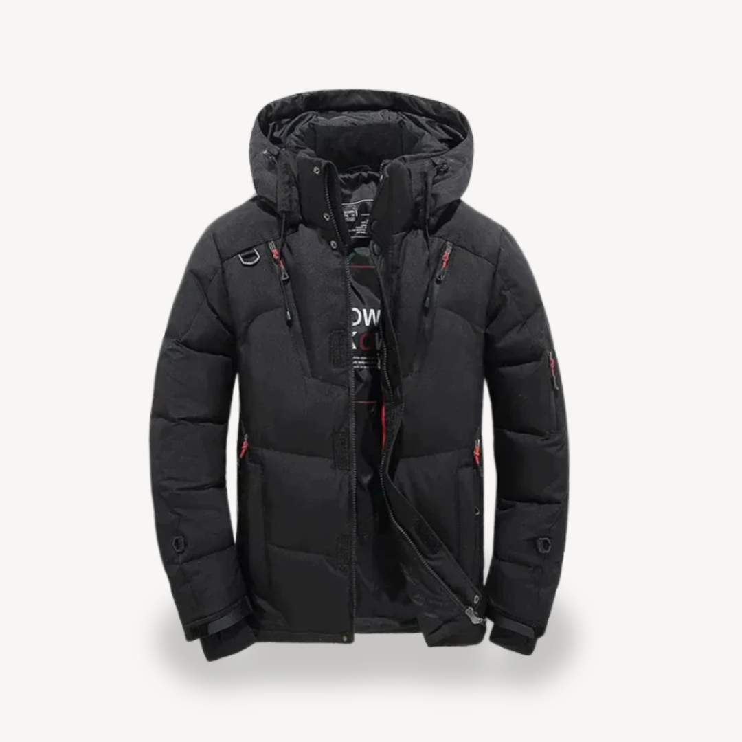 VogeLuxe | Technische, isolierte Herren-Steppjacke mit Kapuze 1