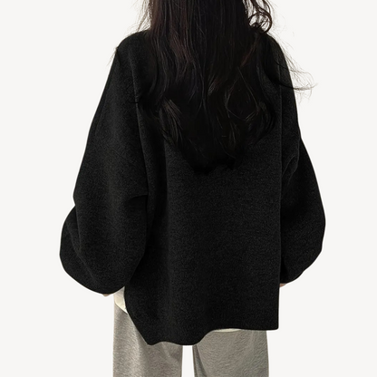 VogeLuxe | Übergroßer, lässiger Pullover mit O-Ausschnitt für Damen 6