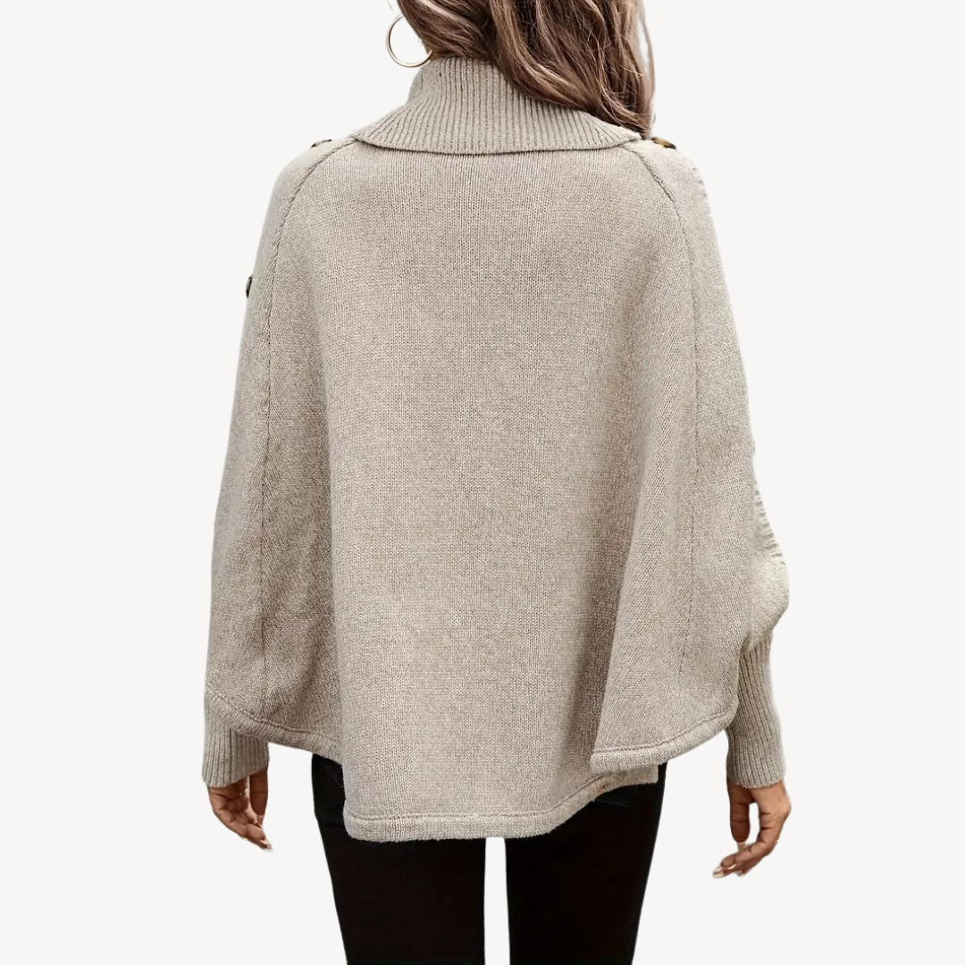 VogeLuxe | Unregelmäßiger, lockerer Strickpullover für Damen 1