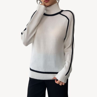 VogeLuxe | Vintage-Strickpullover mit Streifen für Damen 1