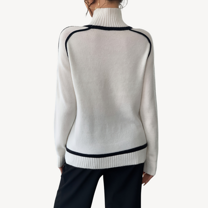 VogeLuxe | Vintage-Strickpullover mit Streifen für Damen 2