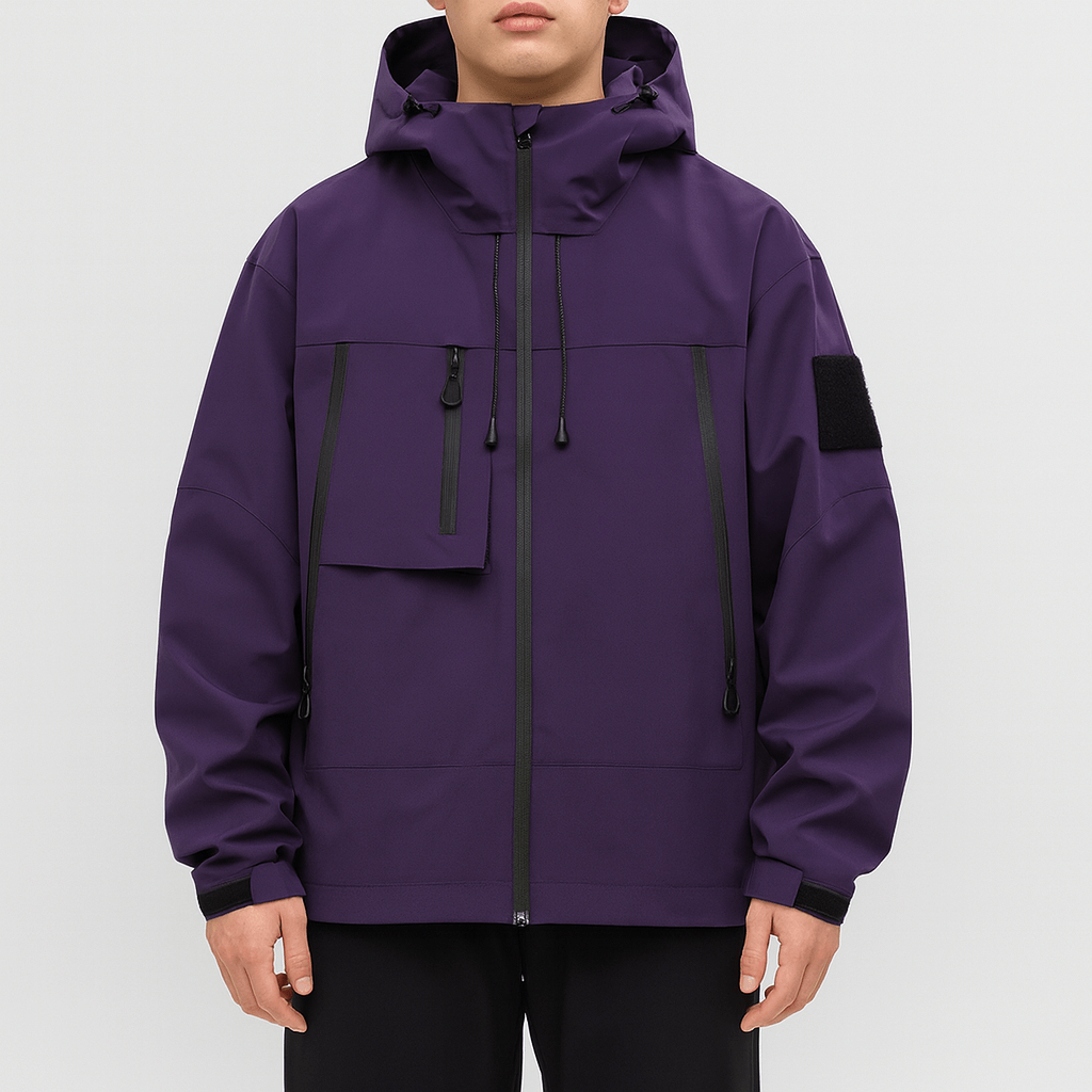 VogeLuxe | Wasserdichte Outdoor-Jacke für Herren mit vielen Taschen 3