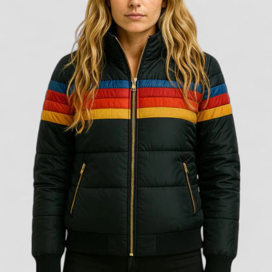 VogeLuxe | Wasserdichte Pufferjacke mit Kapuze für Damen 0